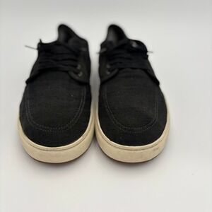 Sanuk Tideline Lace Men Size 13 Black Good Canvas Low Top Sneakers 1116730